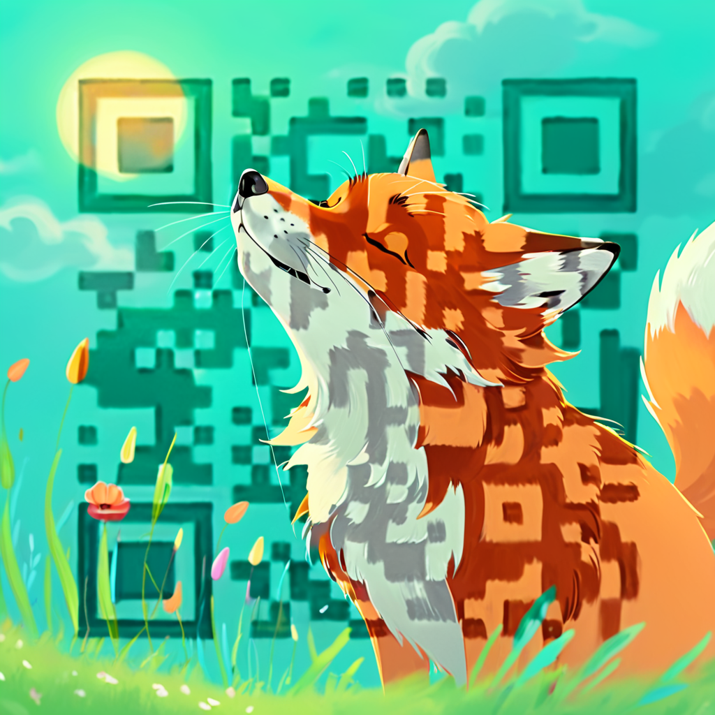 QR artístico de Fox — diseño de Animales