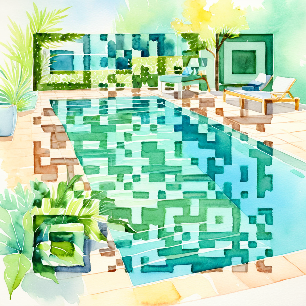 QR artístico de Pool — diseño de Naturaleza