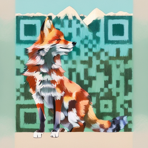 QR artístico de Fox — diseño de Animales