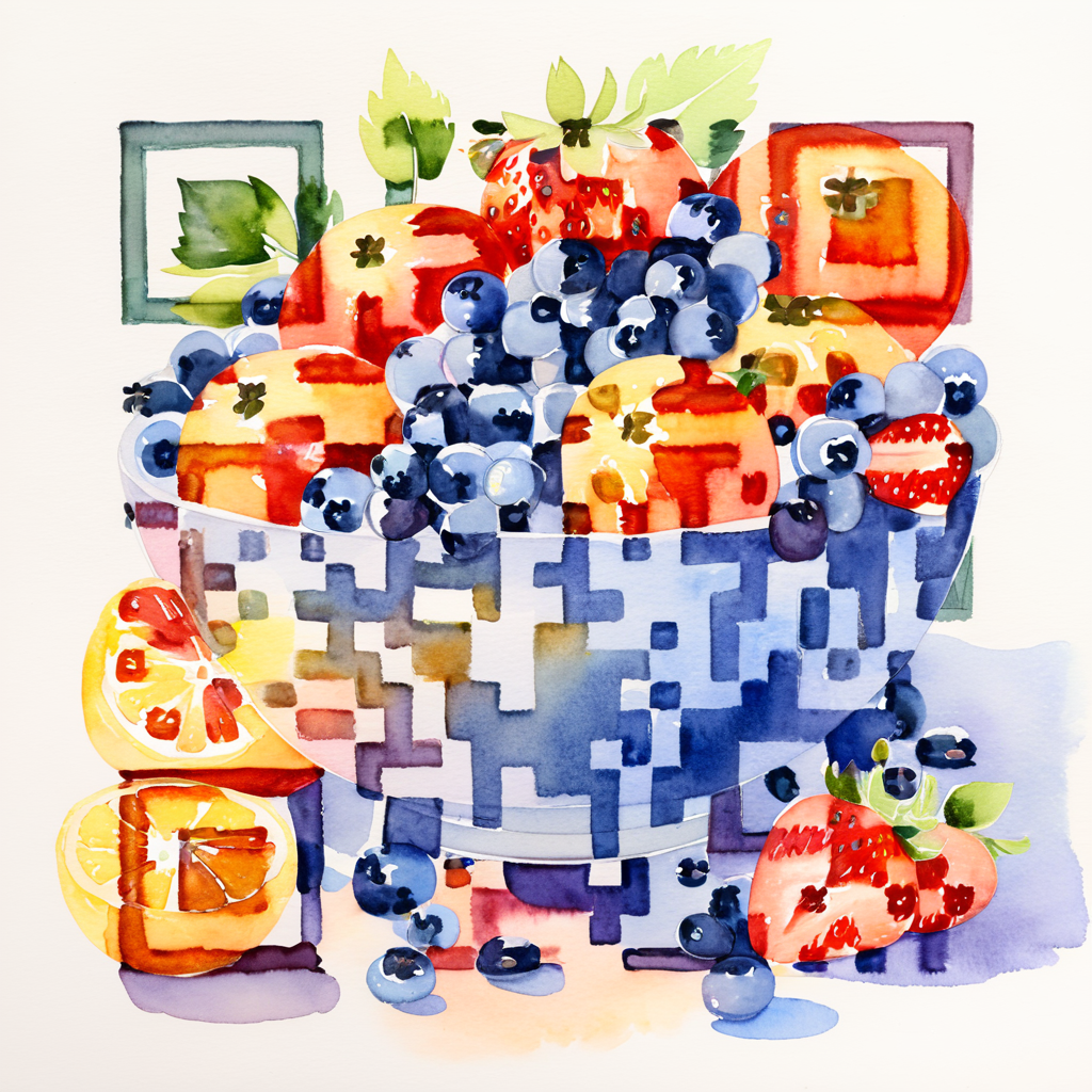 QR artístico de Bowl — diseño de Comida y Bebidas