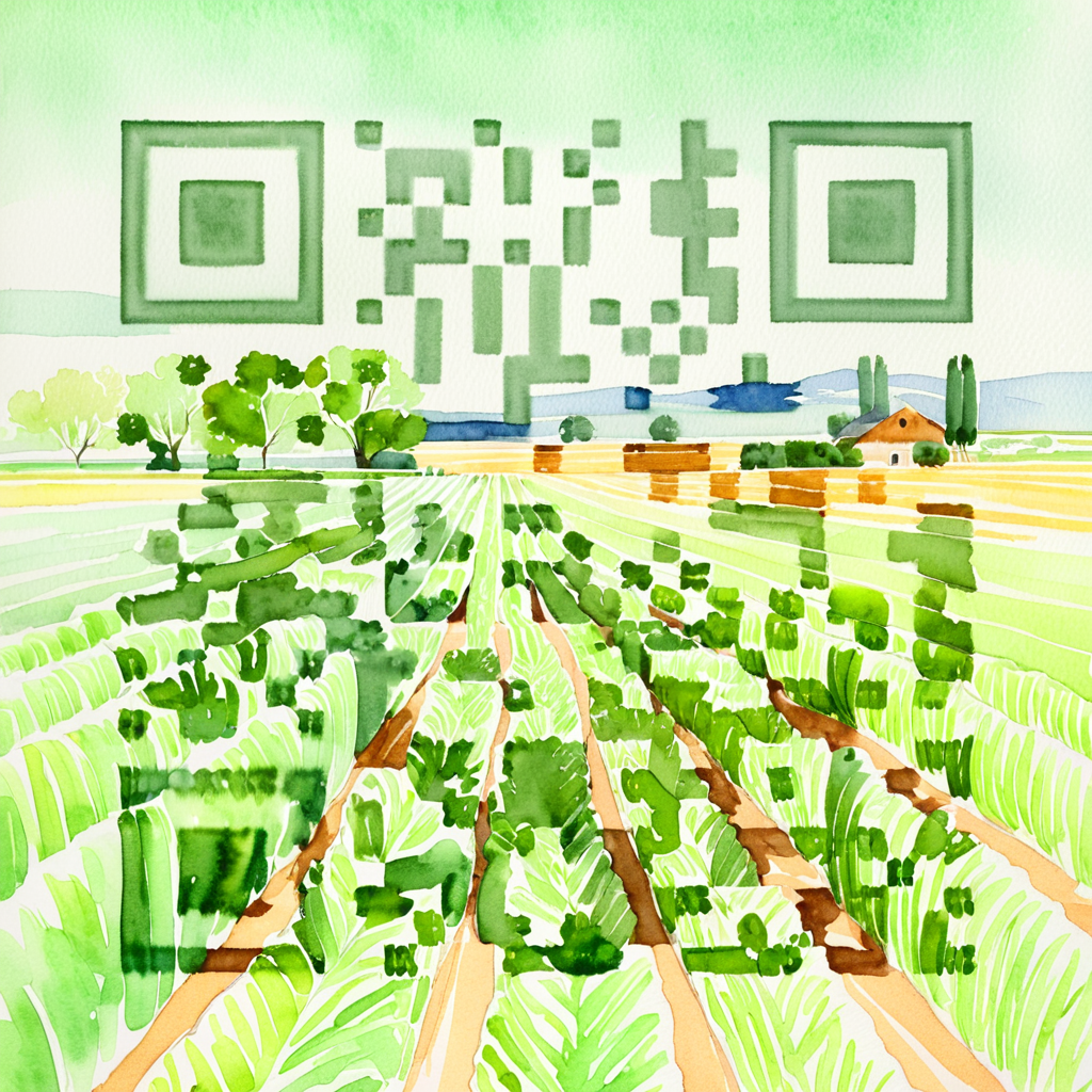 Landscape artistic QR code — Nature design