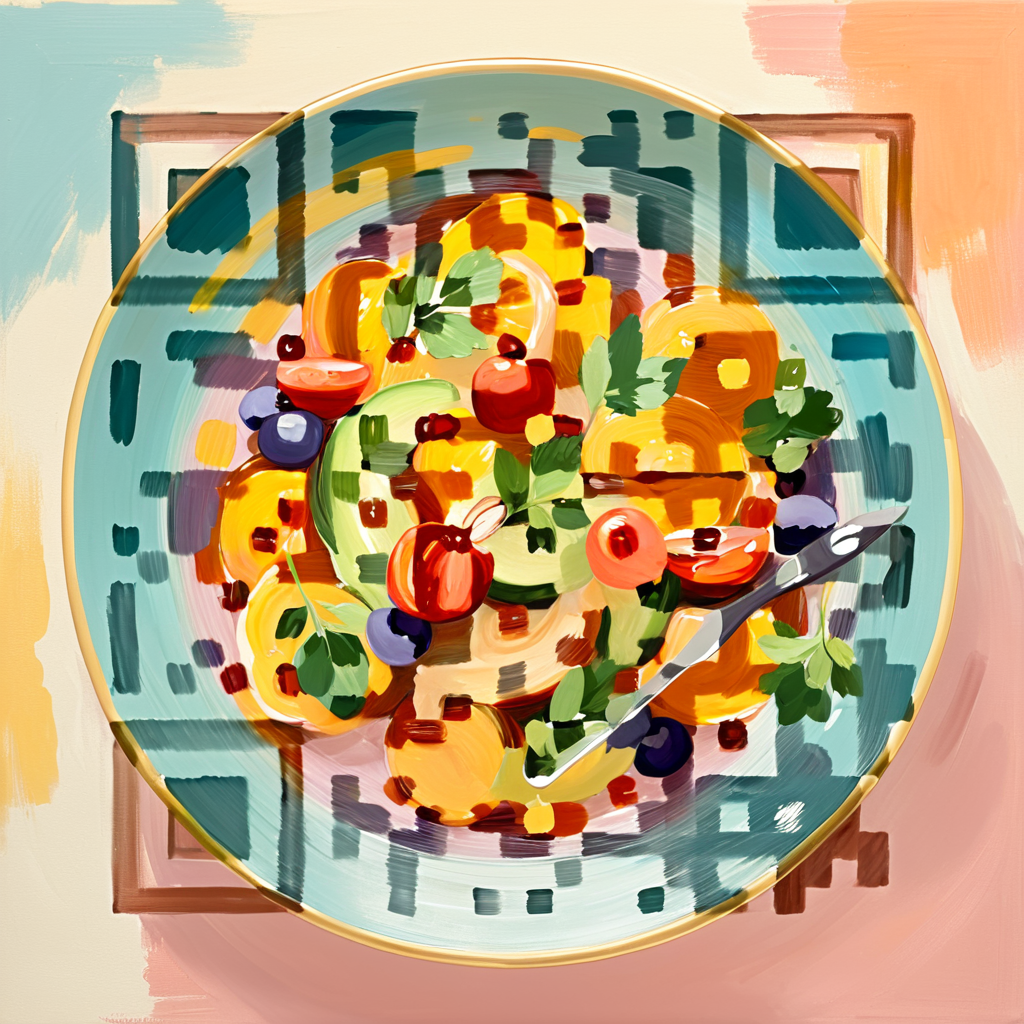 QR artístico de Salad — diseño de Comida y Bebidas