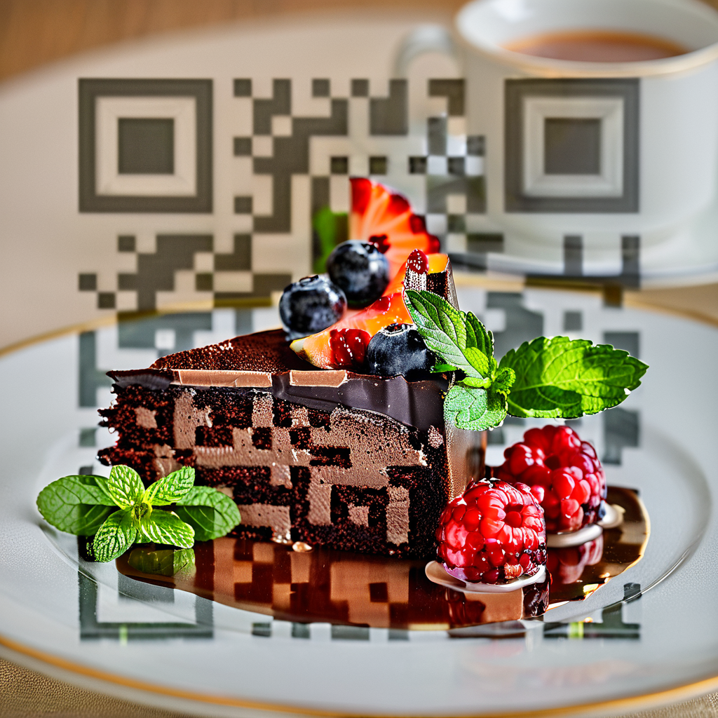 QR artístico de Cake — diseño de Comida y Bebidas