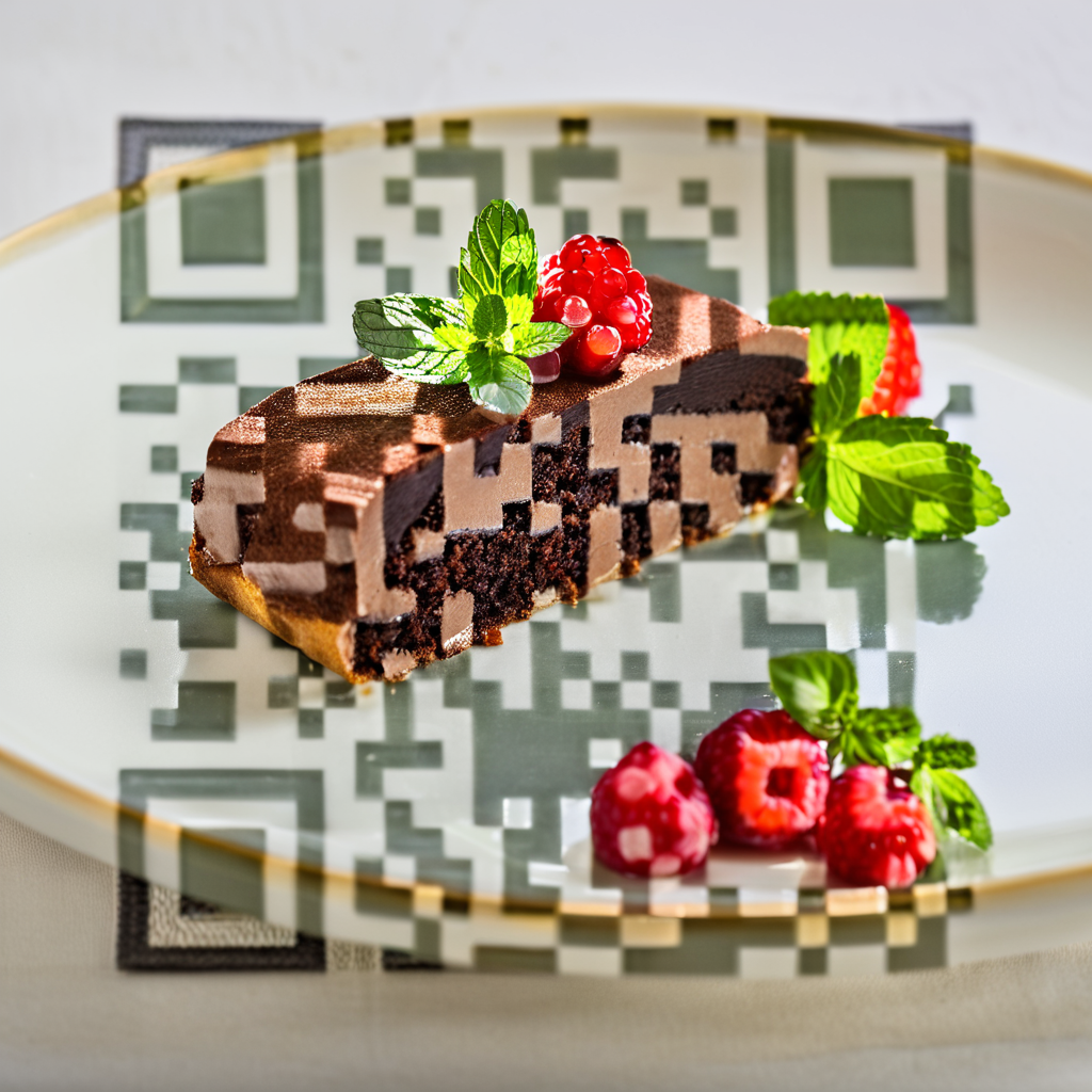 Cake artistic QR code — Food & Drinks design