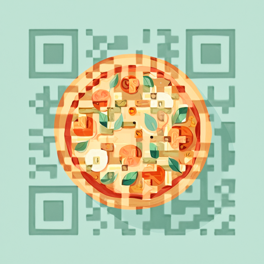 QR artístico de Comida y Bebidas