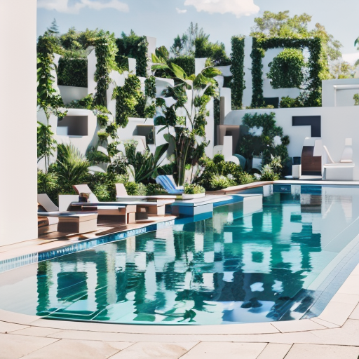 Pool artistic QR code — Architecture & Cities design