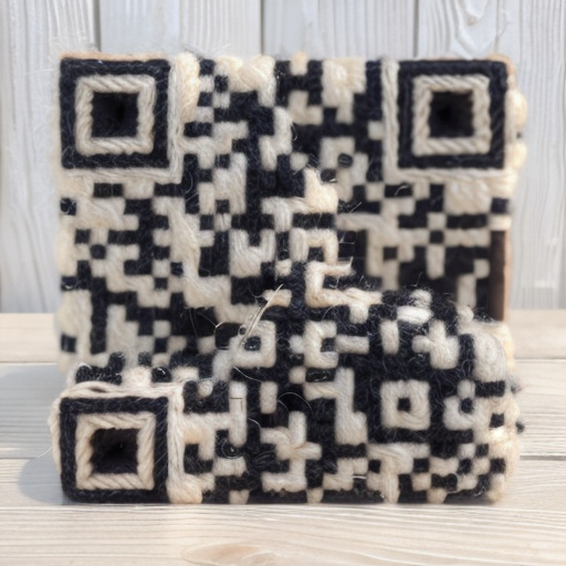 QR artístico de Wool — diseño de Manualidades y Diseño