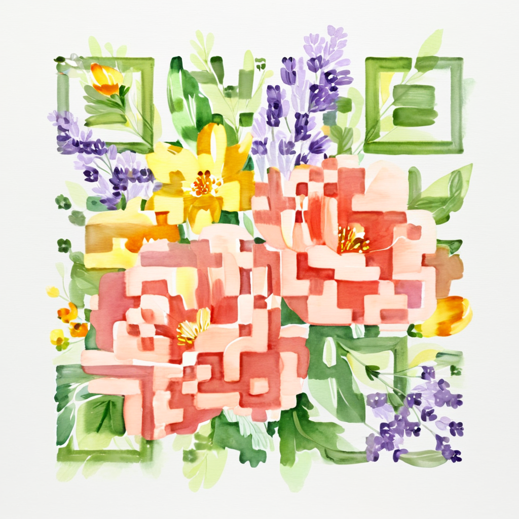 QR artístico de Flores