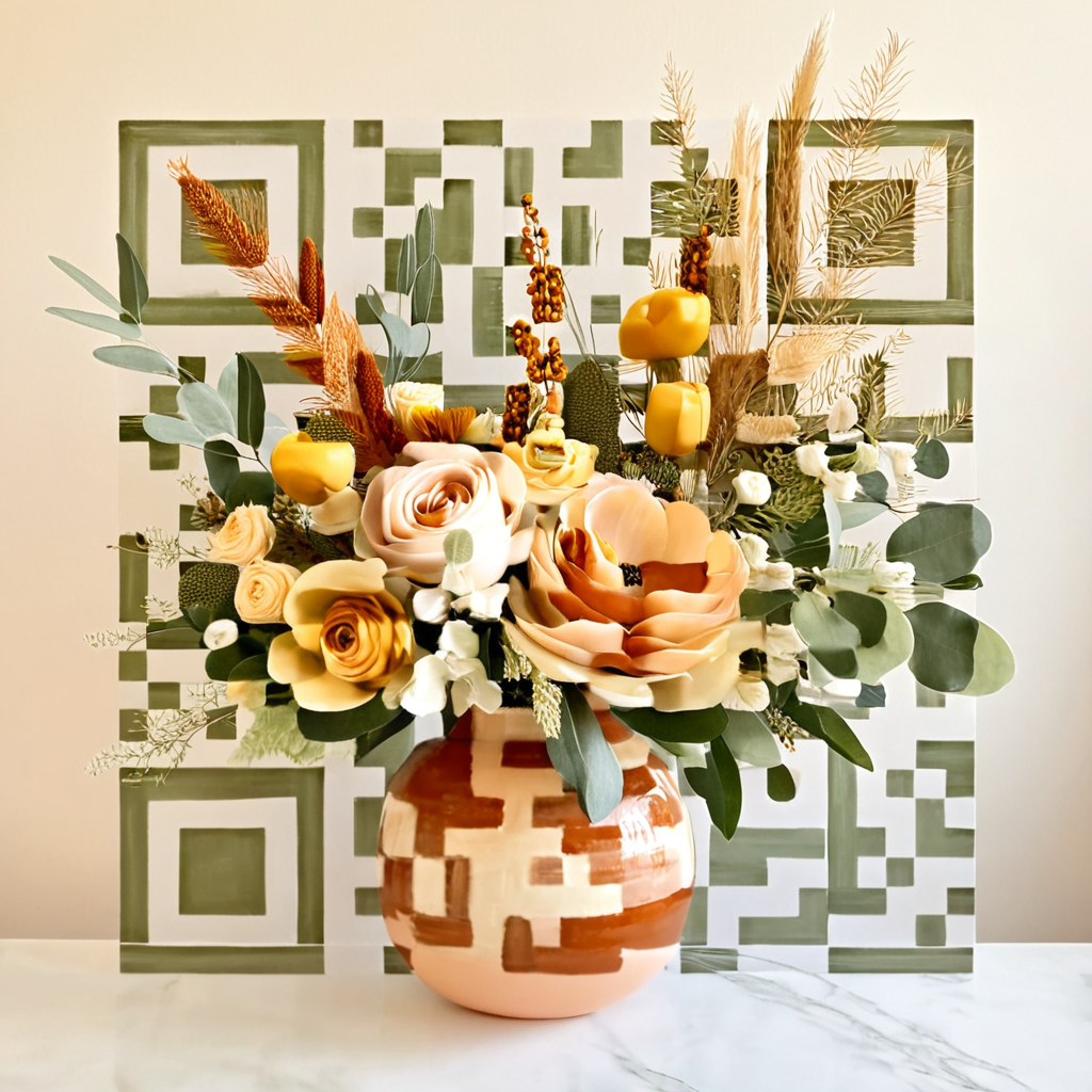 QR artístico de Flores