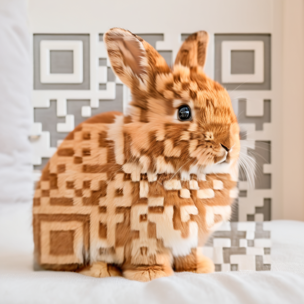 QR artístico de Rabbit — diseño de Animales