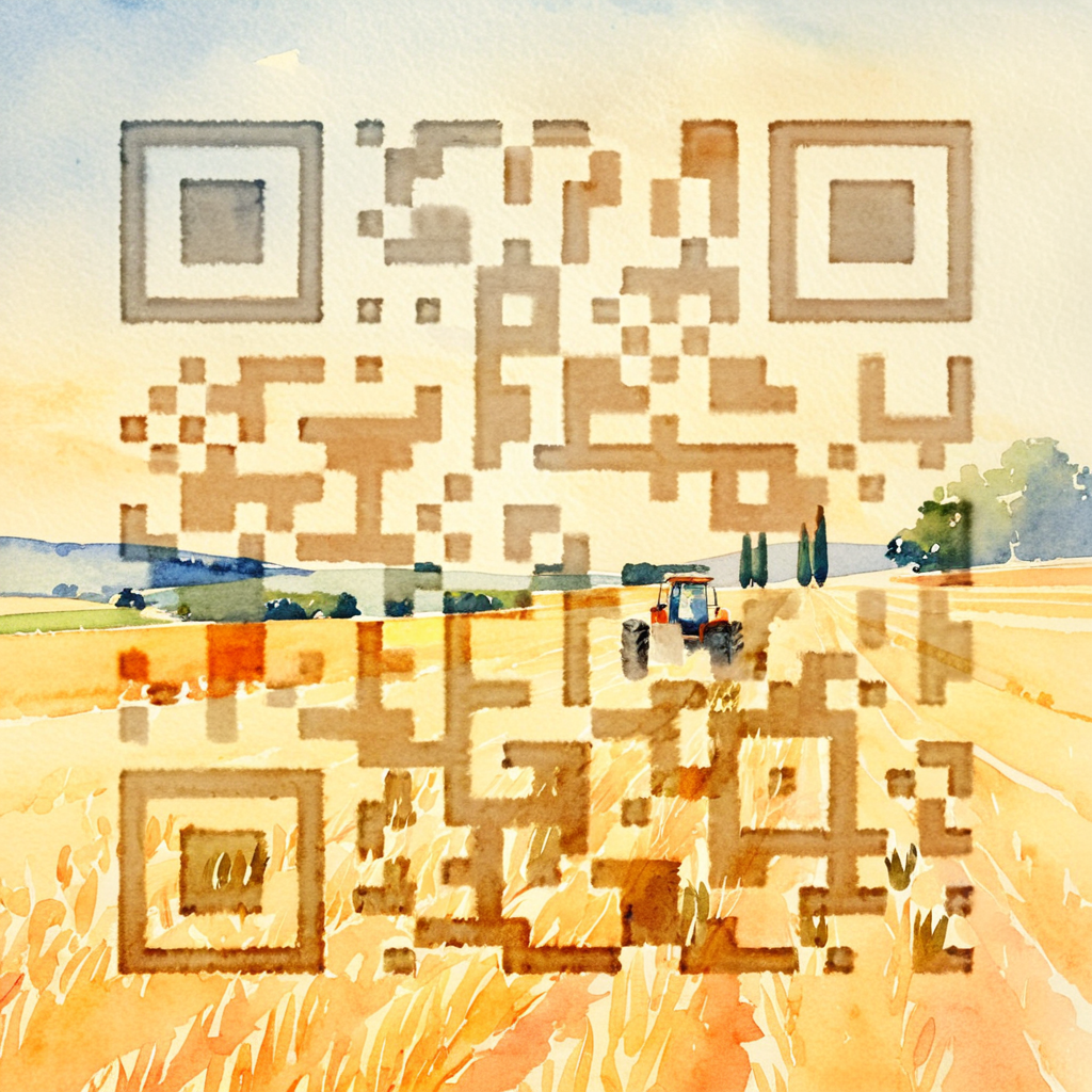 QR artístico de Field — diseño de Naturaleza