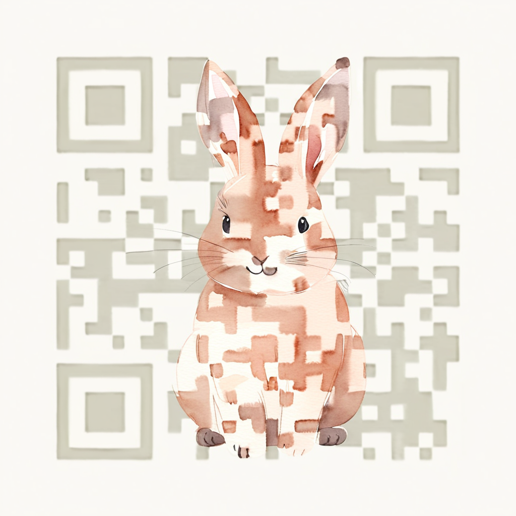 QR artístico de Rabbit — diseño de Animales