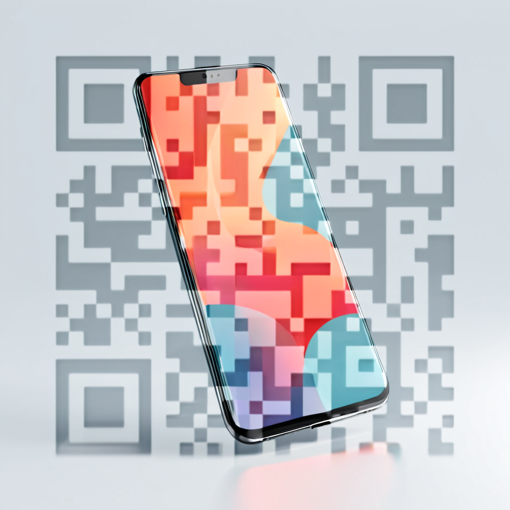QR artístico de Celular — diseño de Objetos y Tecnología