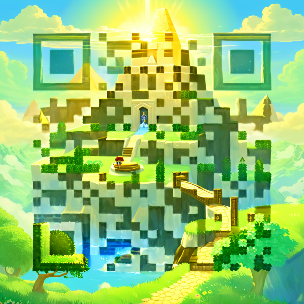 Castle artistic QR code — Fantasy & Mythology design