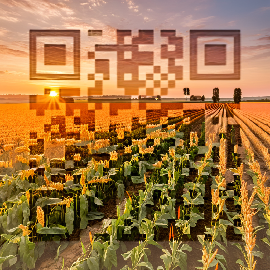 QR artístico de Agricultura — diseño de Naturaleza