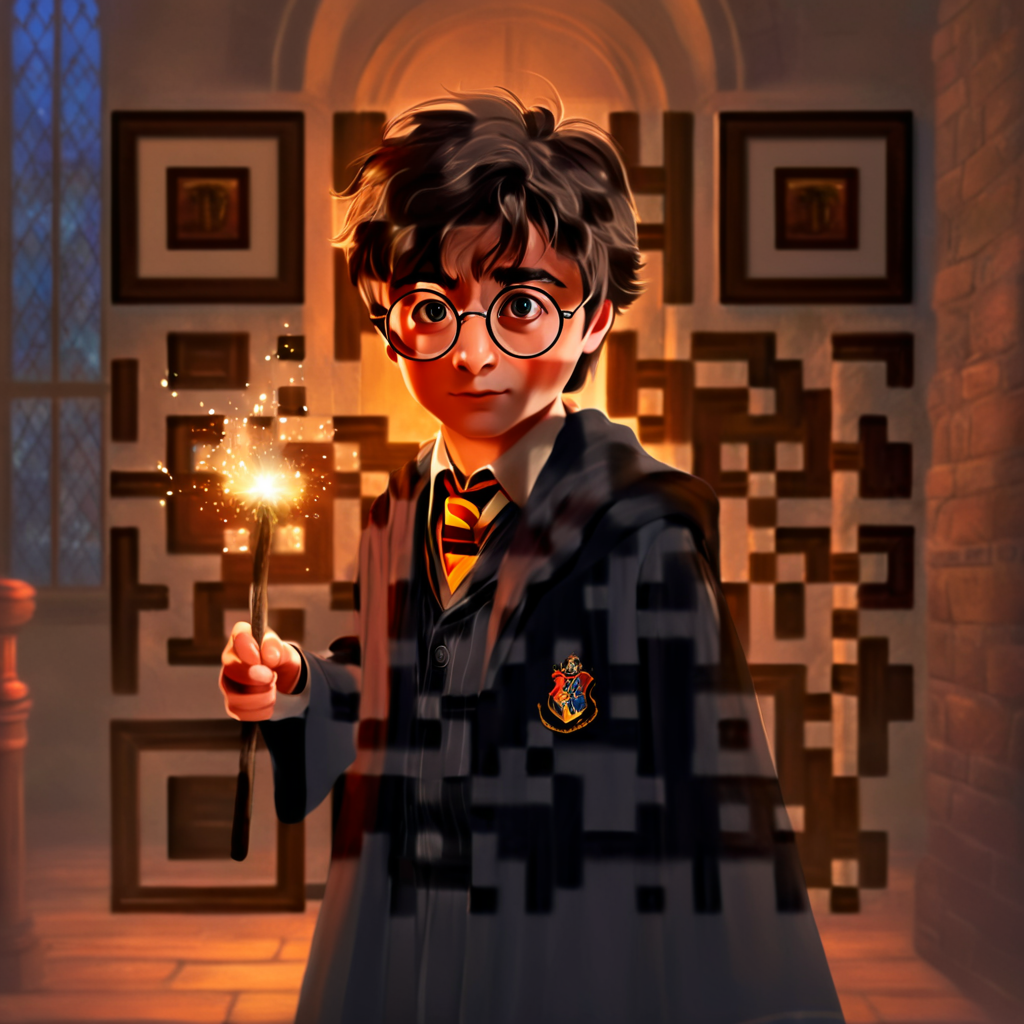 QR artístico de Mago — diseño de Personas y Personajes