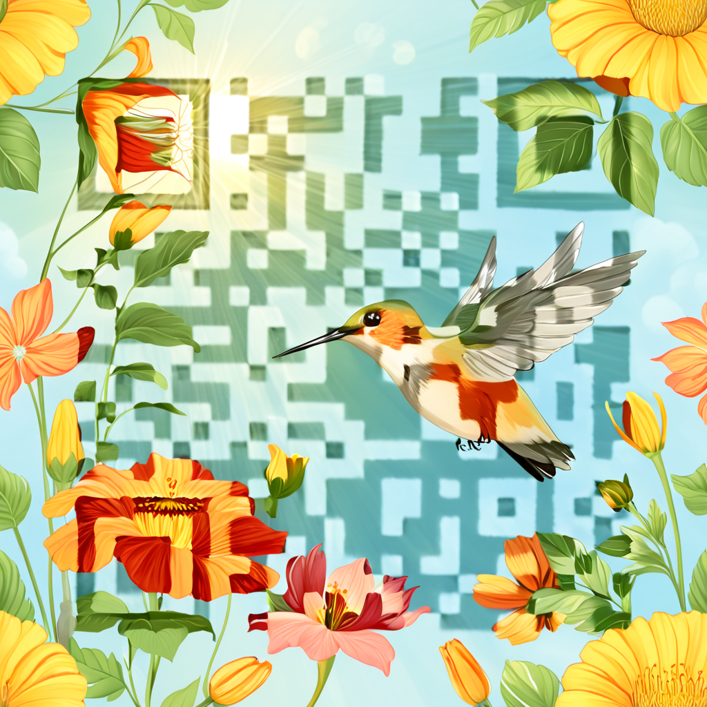 QR artístico de Bird — diseño de Animales
