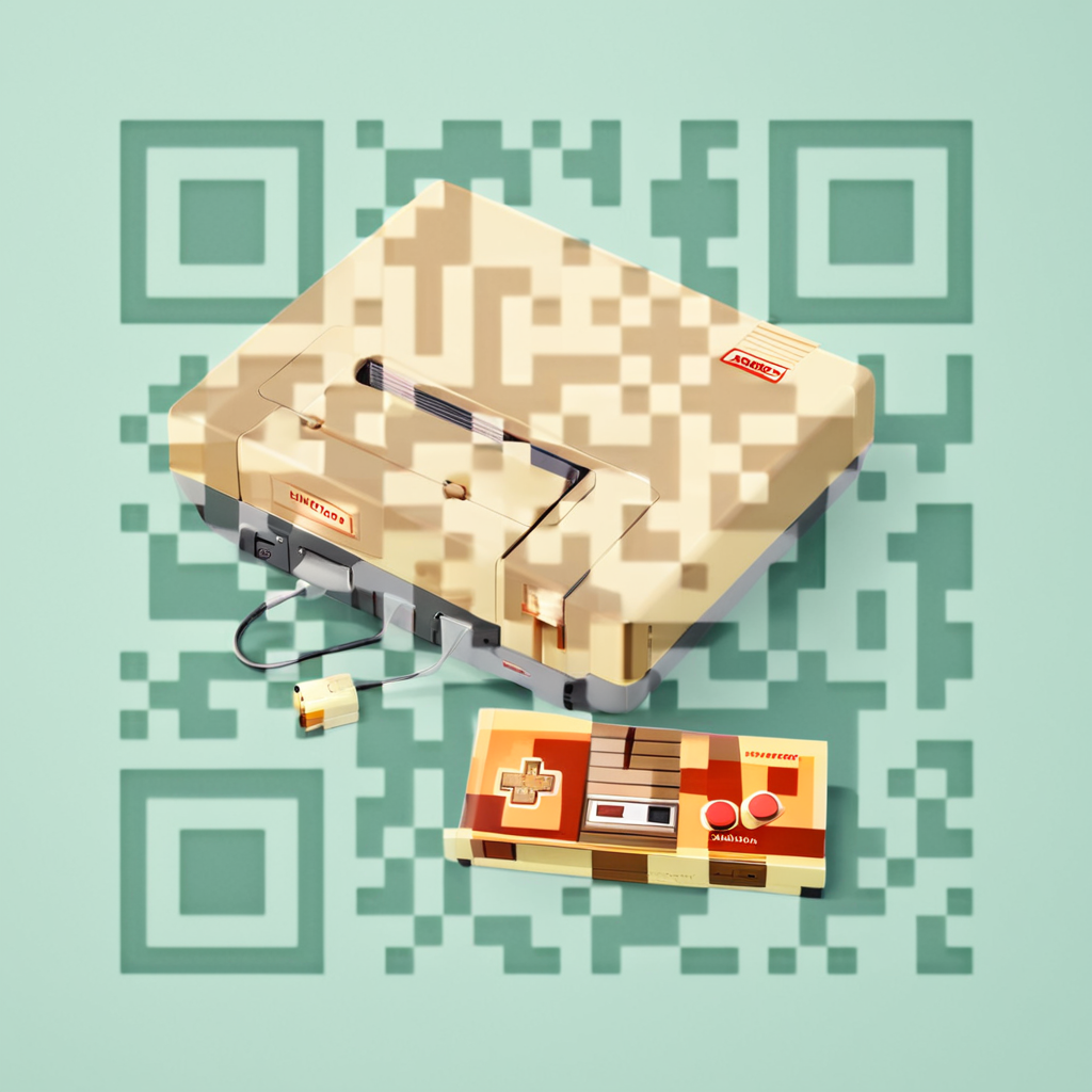 QR artístico de Consola — diseño de Objetos y Tecnología