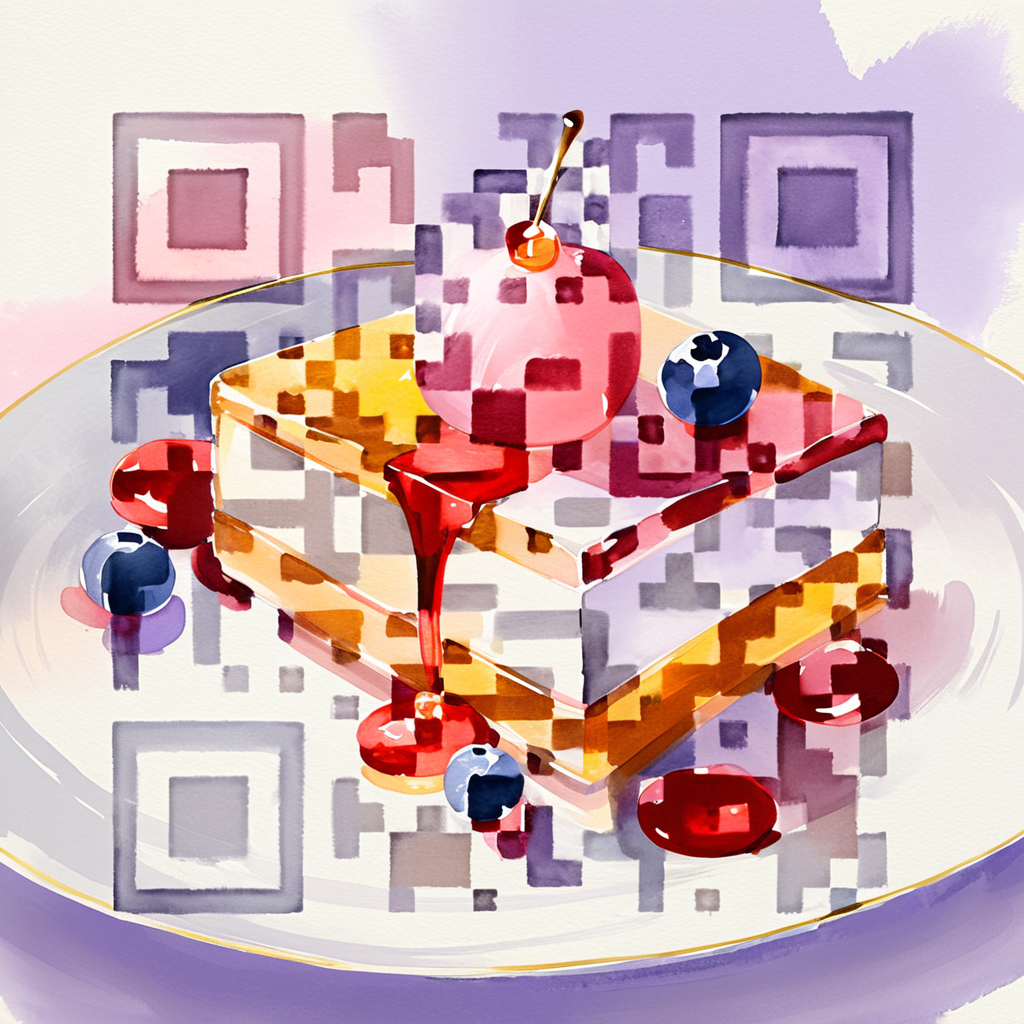 QR artístico de Cake — diseño de Comida y Bebidas