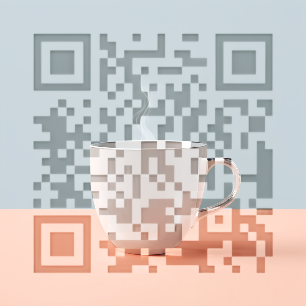 Coffee artistic QR code — Food & Drinks design