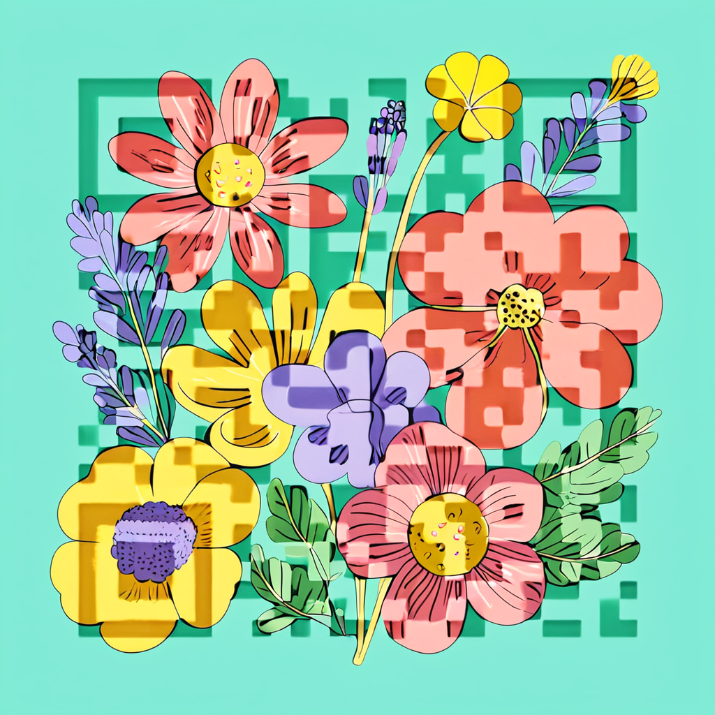 QR artístico de Flores